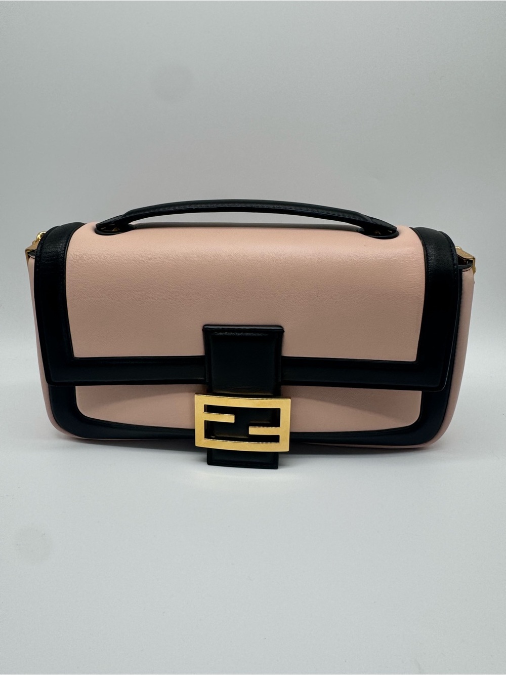 Fendi Nappa Apolo Bi Color Chain Baguette